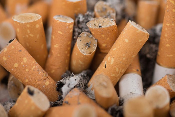 cigarette butts