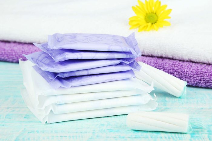 tampons and pads
