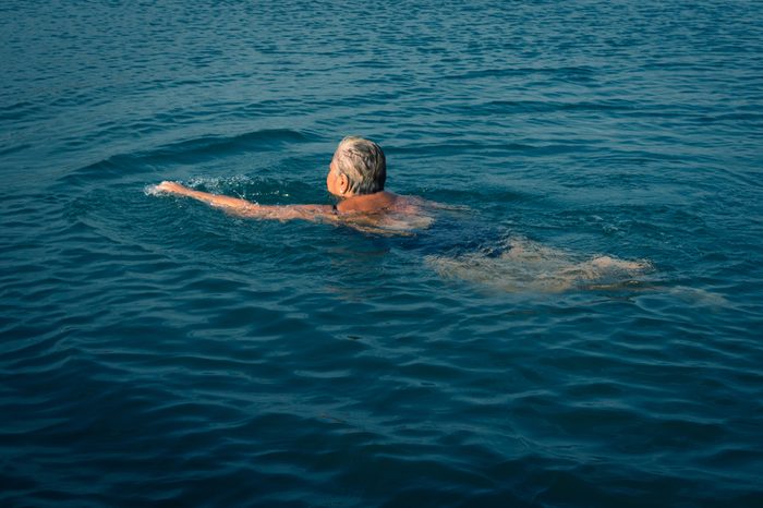 Woman swimming