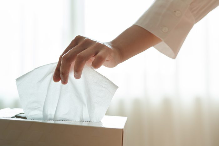 tissues cold or allergies