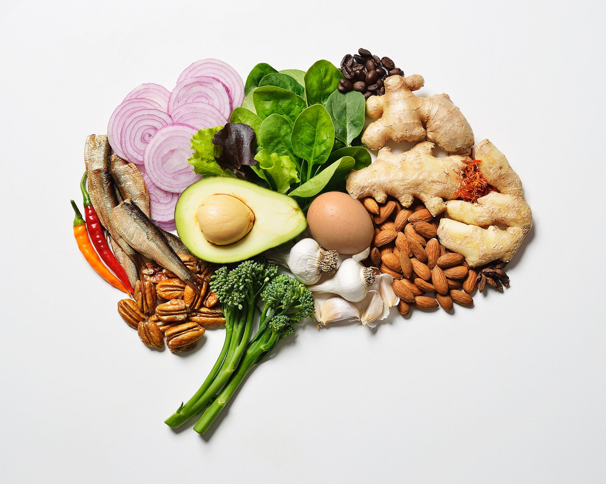 Brain food resembling a brain.
